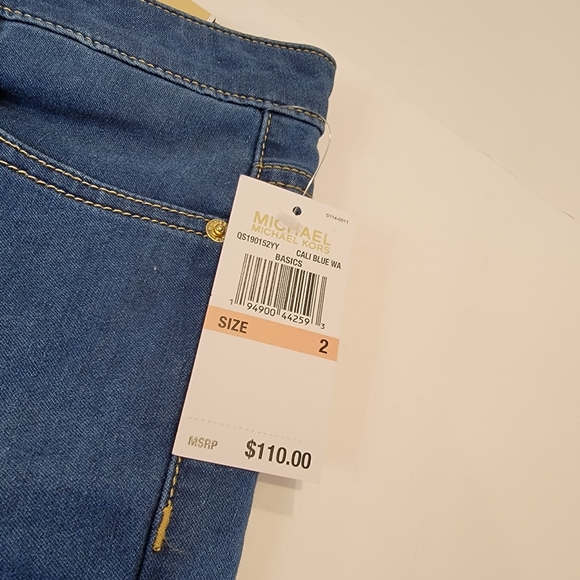 Michael Kors Izzy Skinny Jeans Size 2 NWT! MEDIUM Wash - Picture 12 of 17